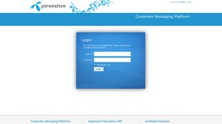 GP Corporate Messaging Platform - User Authentication