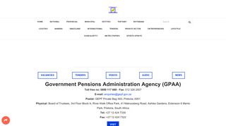 Government Pensions Administration Agency (GPAA) - WWW ...