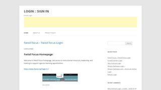 LOGIN :: SIGN IN - Email Login