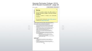 Georgia Perimeter College | 2015-2016 Student Guidebook
