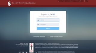 Sign In | GCPS