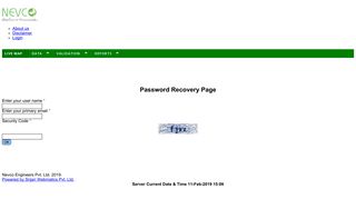 Forgot Password? - Login Page : Central Pollution Control Board