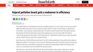 Gujarat pollution board gets a makeover in efficiency - Down To Earth
