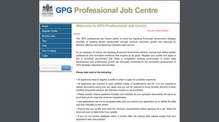 GPG Professional Job Centre