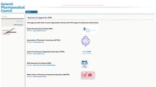GPhC - CPD Online - Contacts