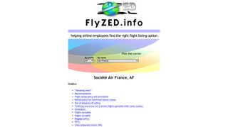 Société Air France | Find flight listing option at FlyZED | ID Travel ...