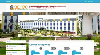 G.Pulla Reddy Engineering College - GPREC Website