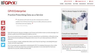 Practice Prescribing Data as a Service | GPrX Enterprise | GPrX Data