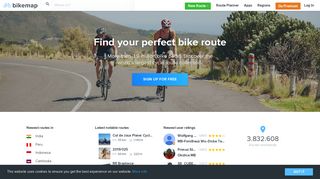 Find bicycle tracks and map rides, Cycle route planner, GPS | Bikemap ...