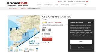 GPS Origins Ancestry Test | HomeDNA