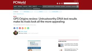 GPS Origins review: Untrustworthy DNA test results make its rivals ...
