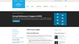 GPS Portal - ASME Community - The American Society of Mechanical ...