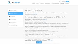 GPS-server.net - Android devices