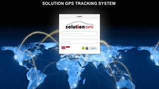 Solution GPS Tracking System - Login