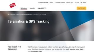 Telematics & GPS Fleet Tracking | Fleet Cards & Fuel ... - WEX Inc.