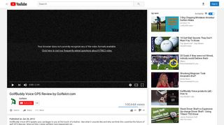 GolfBuddy Voice GPS Review by Golfalot.com - YouTube