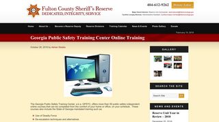 Georgia Public Safety Training Center Online Training