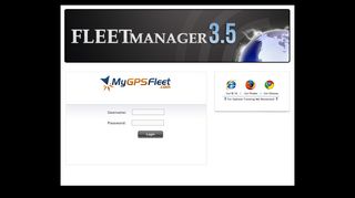 Fleet Manager 3.5 - Login