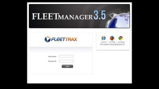 Fleet Manager 3.5 - Login