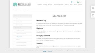 My Account | GPSWOX
