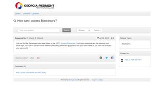 How can I access Blackboard? - Chat with a Librarian! - LibAnswers