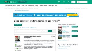Good source of walking routes in gpx format? - Lake District Forum ...