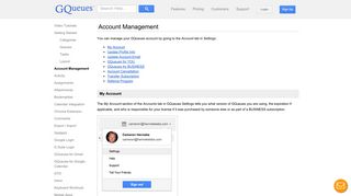 Account Management | GQueues