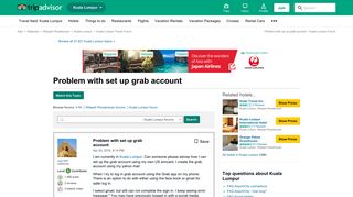 Problem with set up grab account - Kuala Lumpur Forum - TripAdvisor
