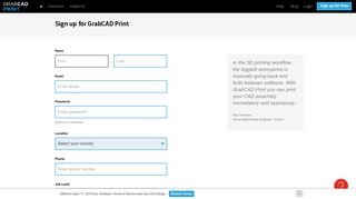 Sign up for free - GrabCAD