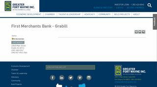 First Merchants Bank - Grabill | Banks - Greater Fort Wayne Inc.