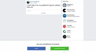 Randi - I can't sign in to my grabpoint aqount .please help me | Facebook