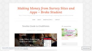 Newbie Guide to GrabPoints – Making Money from Survey Sites and ...