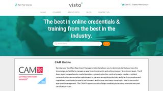 Certified Apartment Manager Credentials | Online Training | Visto ...