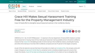 Grace Hill Makes Sexual Harassment Training Free for the Property ...