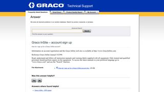 Graco InSite – account sign up