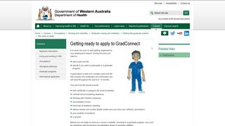 Getting ready to apply to GradConnect - WA Health