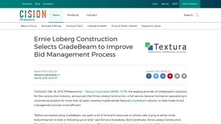 Ernie Loberg Construction Selects GradeBeam to Improve Bid ...