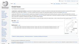 Grade beam - Wikipedia