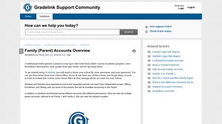Family (Parent) Accounts Overview : Gradelink Support Community
