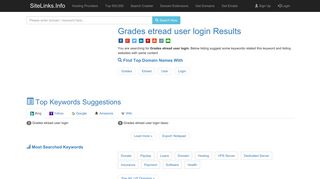Grades etread user login Results For Websites Listing - SiteLinks.Info