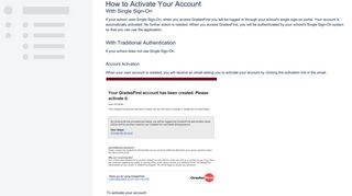 How to Activate Your Account - GradesFirst Docs - GradesFirst