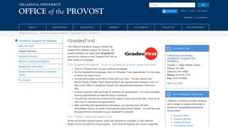 GradesFirst | Villanova University