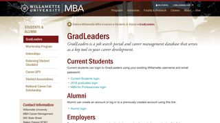 GradLeaders - Willamette University