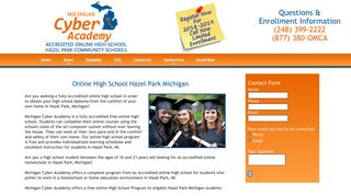 Online High School Hazel Park Michigan | Michigan Cyber Academy ...