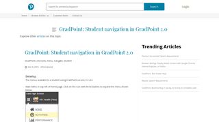 GradPoint: Student navigation in GradPoint 2.0 - Technical Support
