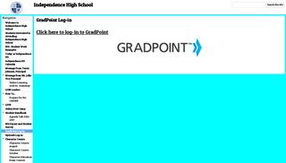 GradPoint Log-in - Independence High School - Google Sites