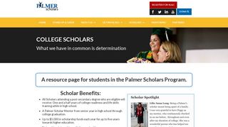 College Scholars - Palmer Scholars