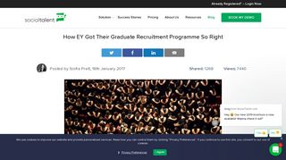 How EY Got Their Graduate Recruitment Programme So, So Right!