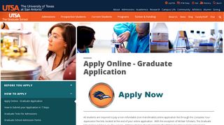 Apply Online - Graduate Application | Grad School