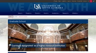 Graduate School - University of South Alabama